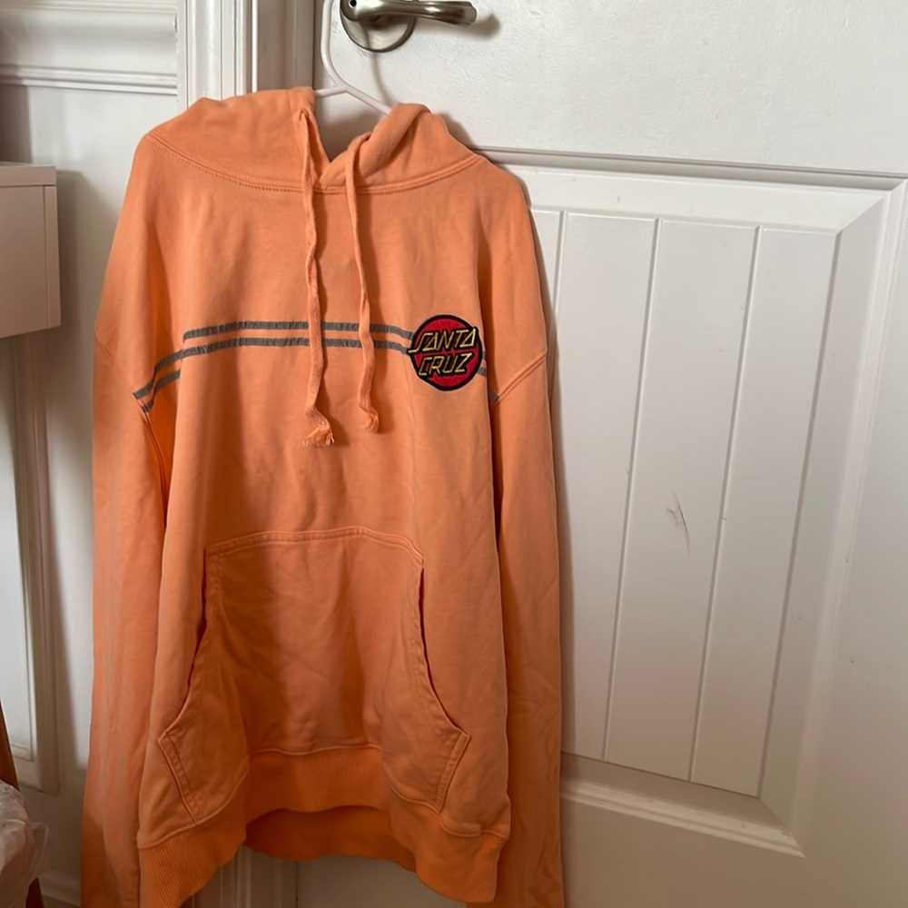 Santa Cruz Women's Hoodie Sweatshirt Peach Orange